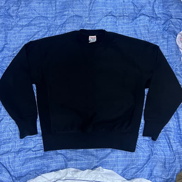 아웃스탠딩 Reverse Heavy sweat 블랙(S)