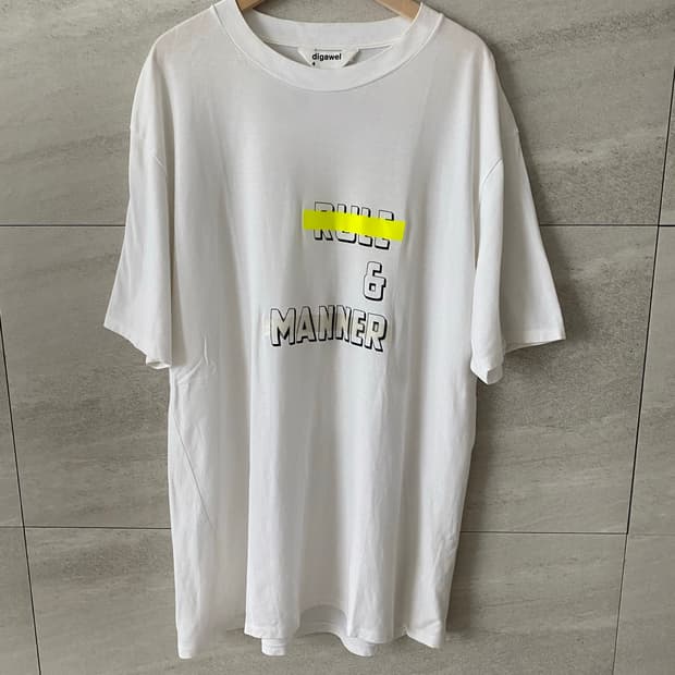 18ss 디가웰 rule&manner 티셔츠