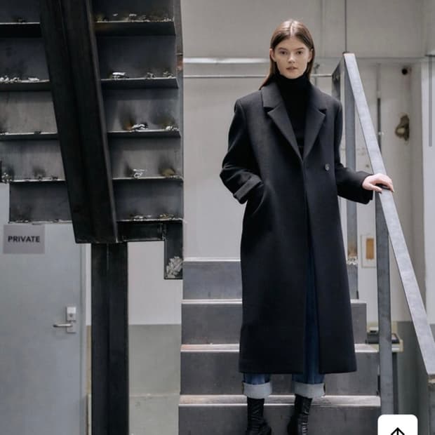 닐바이피 윈터 베이직 코트 블랙