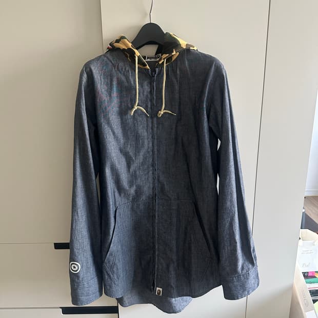 BAPE SHIRT JACKET GREY