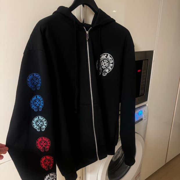 크롬하츠 홀스슈 멀티컬러 후드집업 L