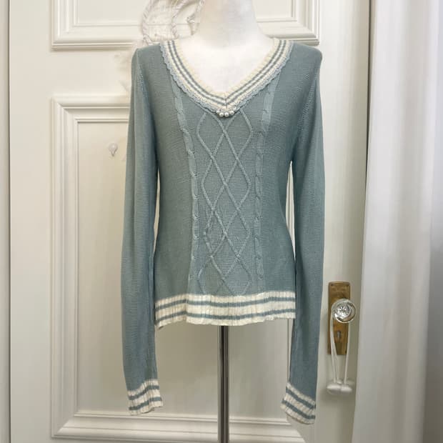 AXES FEMME indi mint lace point twist kn