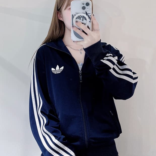 아디다스 구파이어버드 네이비 트랙탑