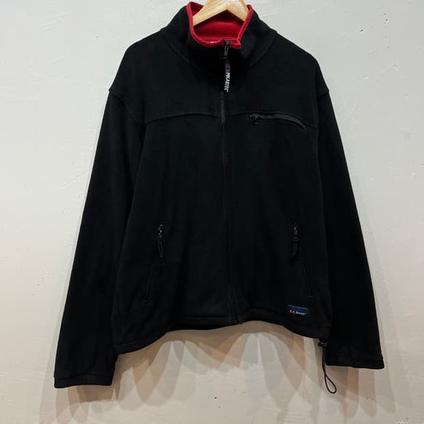 80~90s 엘엘빈 폴라텍 플리스 자켓 블랙 