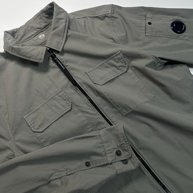 CP컴퍼니 가먼트다잉 오버셔츠 그레이