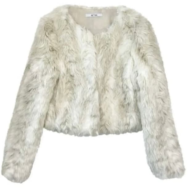 ASON 애즈온 퍼자켓 아이보리