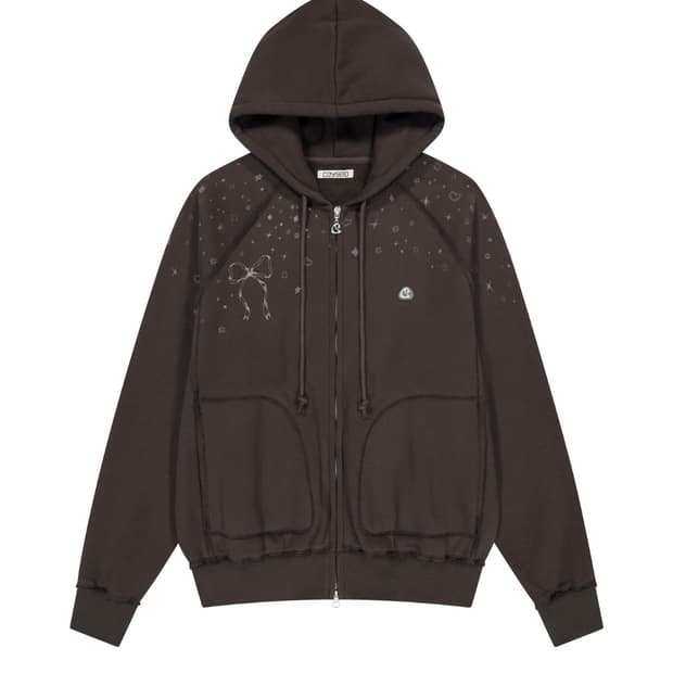 코이세이오 트윙클 후드집업 브라운