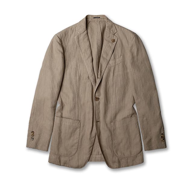 라르디니 [Lardini] 이탈리아 떼수토 베이지 코튼 린넨 자켓