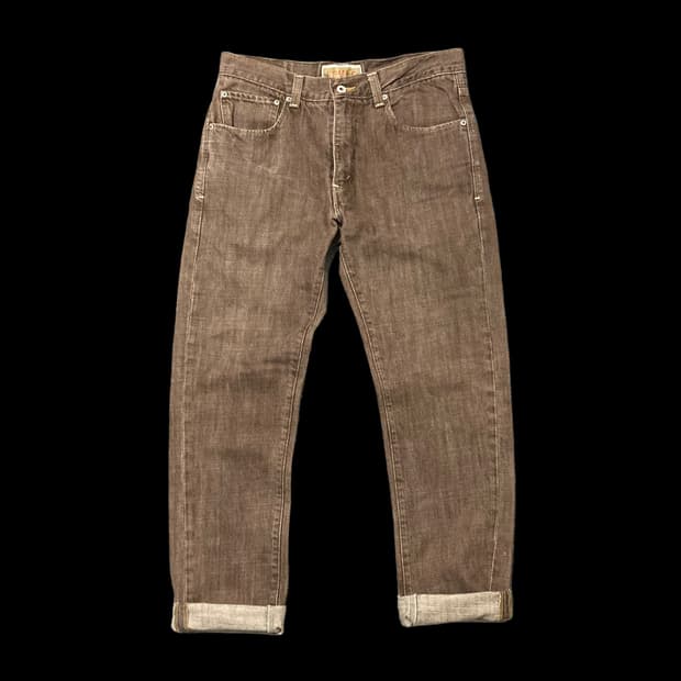 LEVI'S 리바이스 520 로우 테이퍼드 브라운 데님