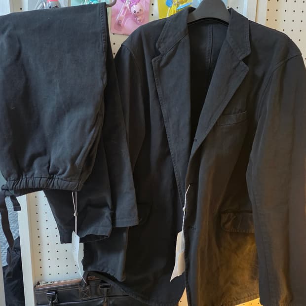 코모리 23FW 가먼트 다잉 셋업 블랙 1사이즈 팝니다