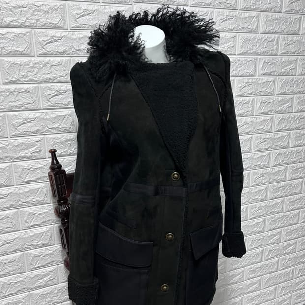 VanessaBruno N2B 후디드 시어링 자켓