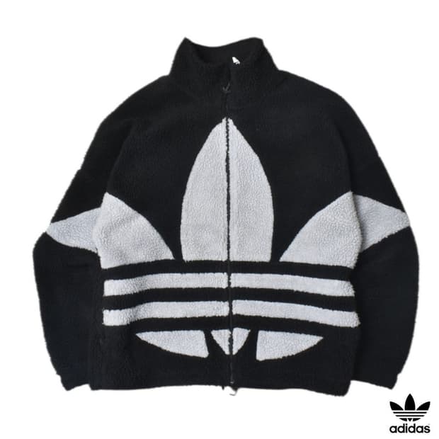 아디다스 양털 후리스 플리스 자켓 L