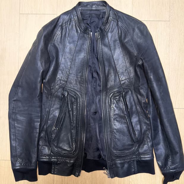 Julius 12aw calf skin 레더 자켓