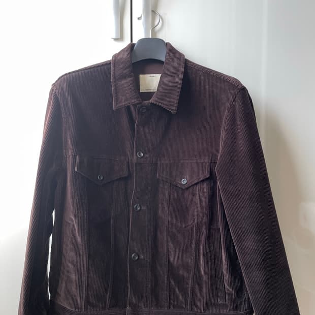 (2) 포터리 코듀로이 트러커 자켓 브라운
