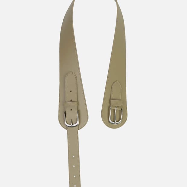 (구해요) 세릭 커브드 벨트 베이지