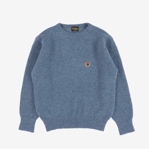 헤리티지 플로스 알파카 니트 블루