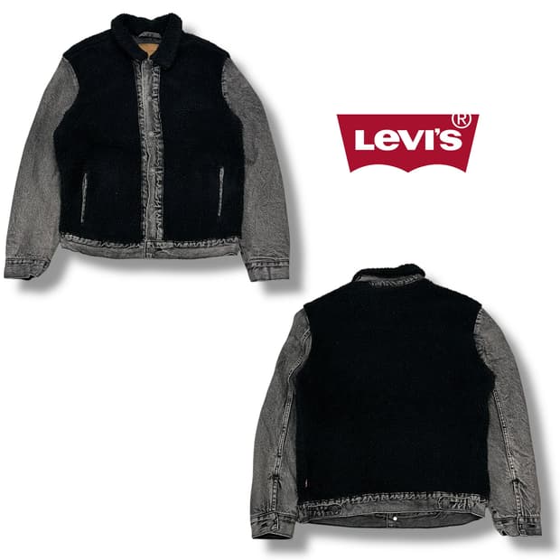 리바이스 셰르파 흑청자켓 s08414