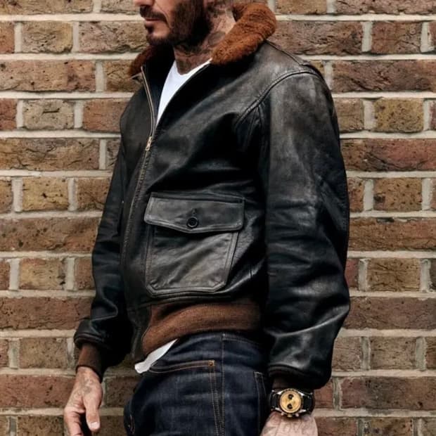 RRL 더블알엘 블랙 쉐르파 플라이트 자켓