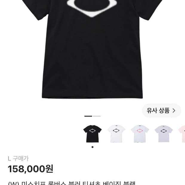 (W)미스치프 롬버스 블러 반팔티