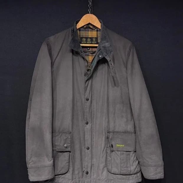 영국 바버 우슬라 왁스자켓