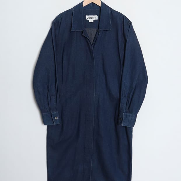 90's ANTARA Denim Shirt One-Piece