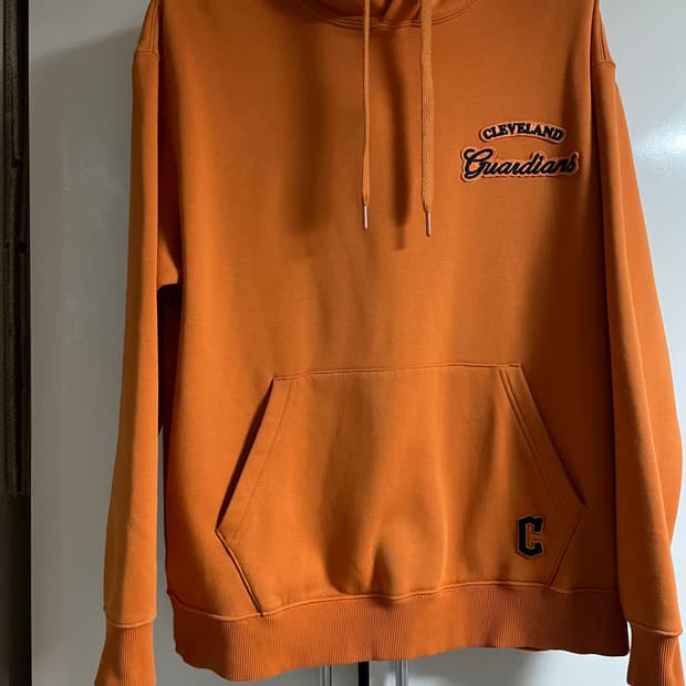 MLB 오버핏 바시티 기모 후드티 남녀공용