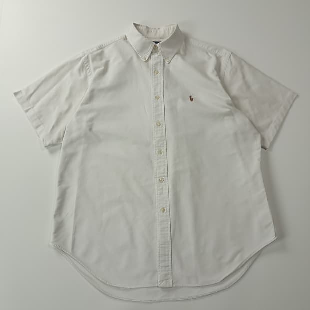 CJ774 XL 폴로 00s 화이트 무지 반팔 셔츠 남방