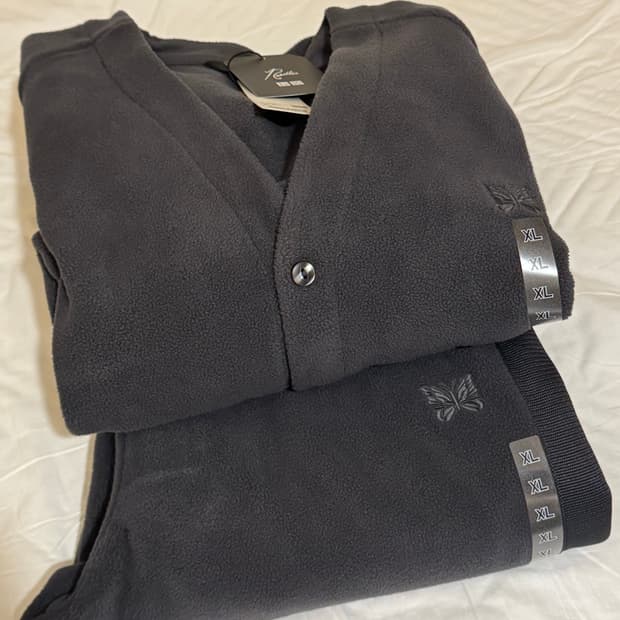 XL) 유니클로 니들스 플리스 셋업 그레이