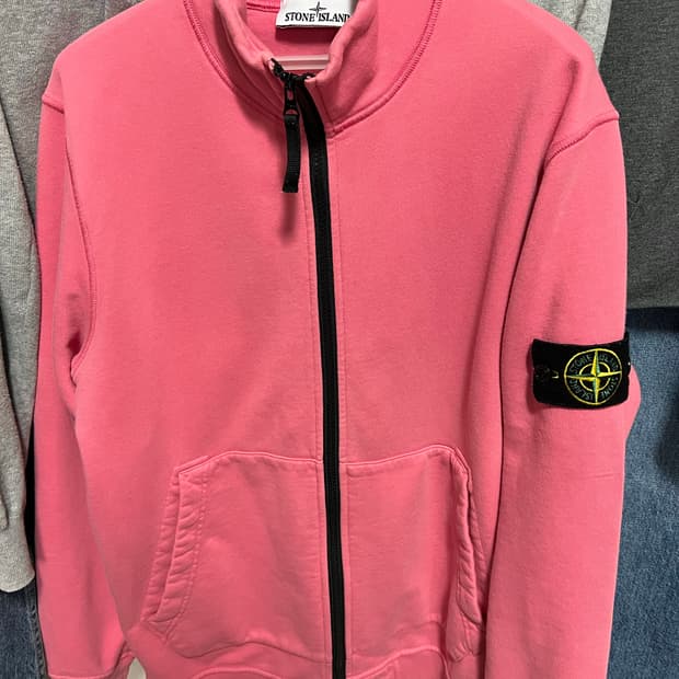 스톤아일랜드 가먼트다잉 스웻 집업