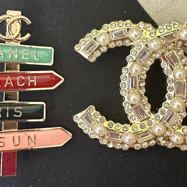 샤넬 브로치 2종 세트