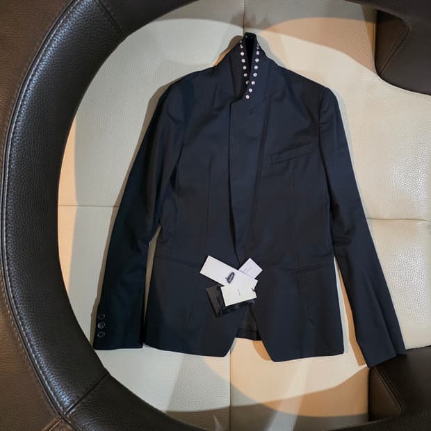 06 SS Undercover "T" studded blazer