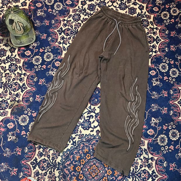 락케이크 와이드 스트링 조거팬츠 Free 