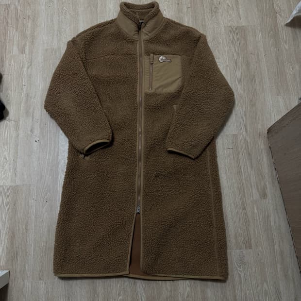 네파 로고 쉐르파 롱 후리스 코트 M/95 