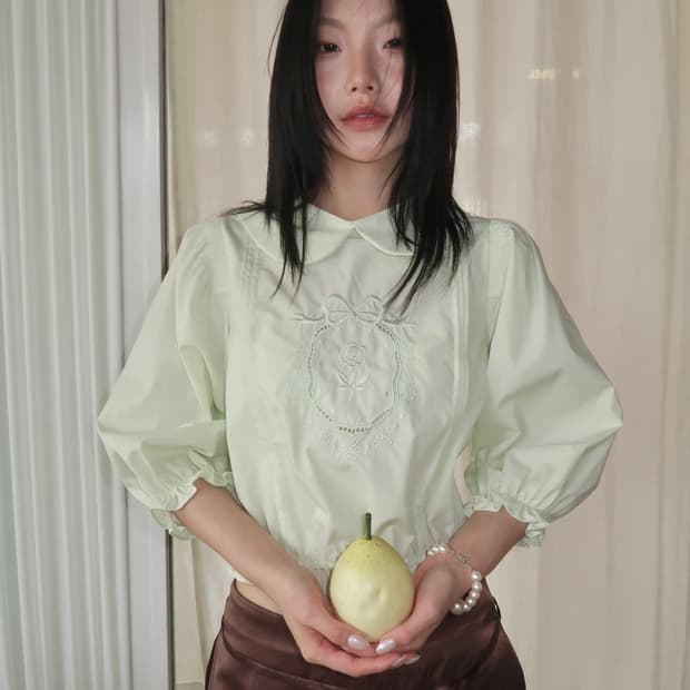 selfming sonata 애플 그린 톱