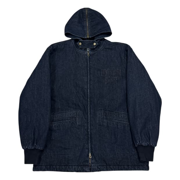 HOUSTON 휴스턴 데님 누빔 후드 자켓 XL