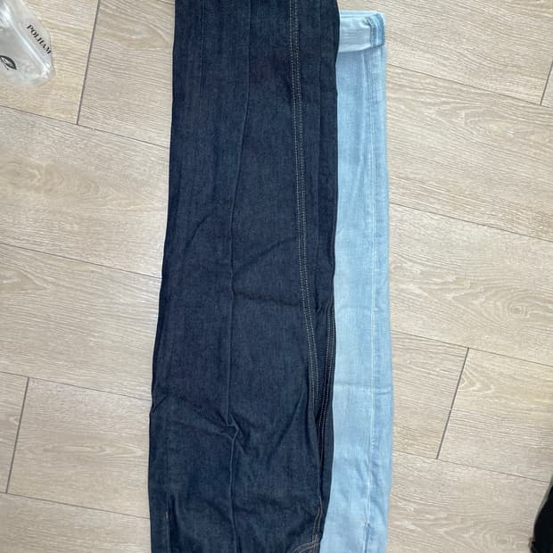 진청 데님 청바지