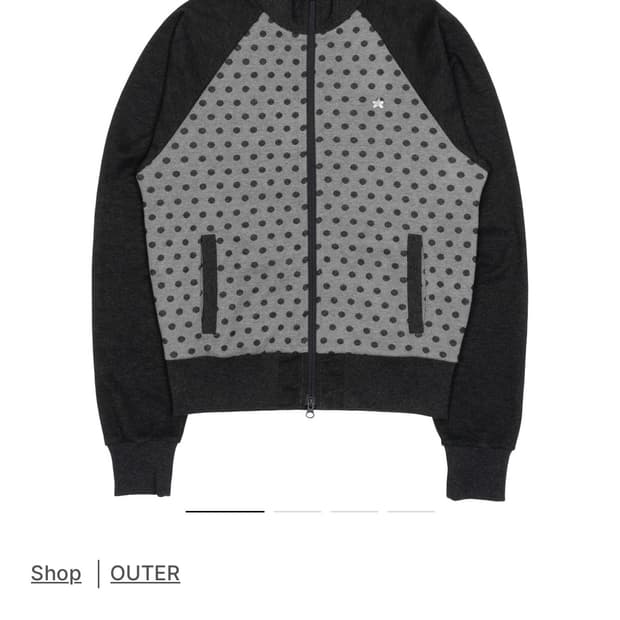 더콜디스트모먼트 TCM dot raglan zip-up