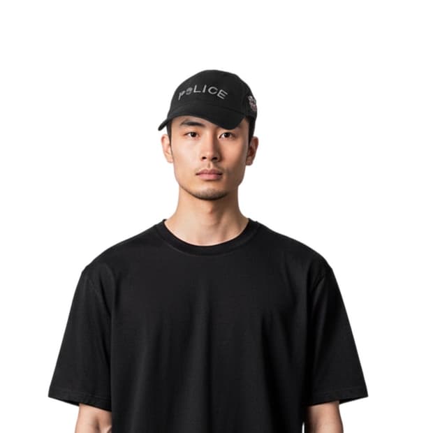 할리데이비슨 스컬 폴리스로고  볼캡