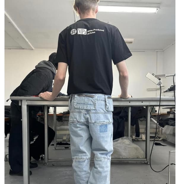 MPa BAG PANTS (STEEL BLUE)