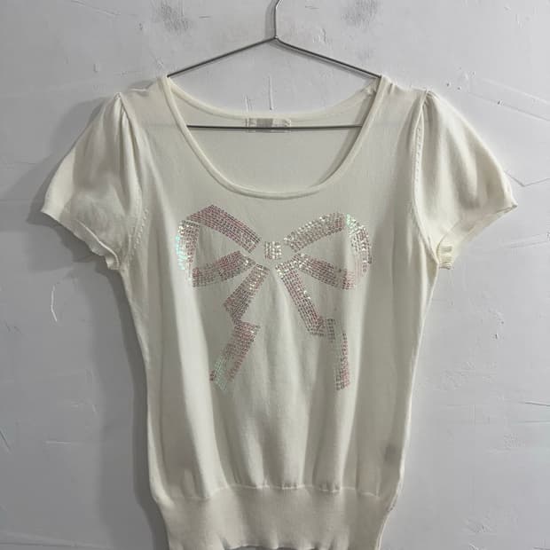 ribbon knit top