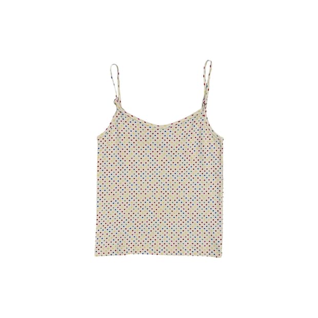 Tendance par Ray Beams 컬러 도트 슬림핏 탑