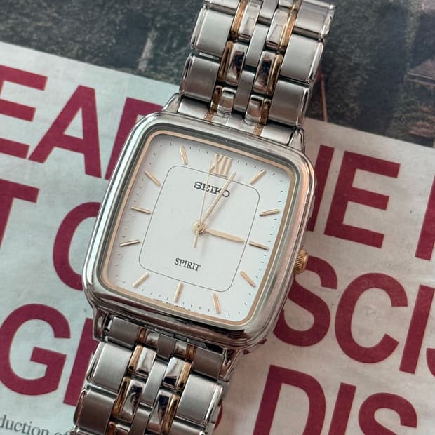 Seiko 세이코 SPRIT 콤비 스퀘어 쿼츠