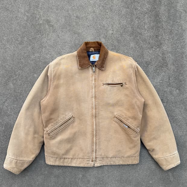 (M) Carhartt j01/6blj detroit jacket