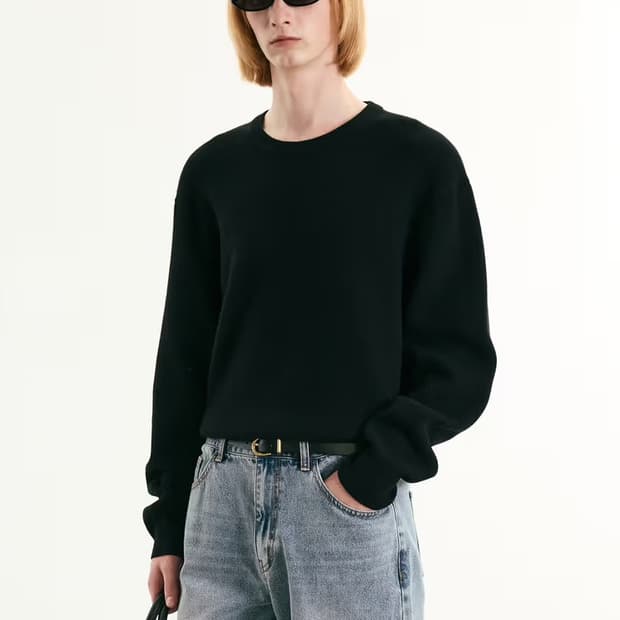 TNGT / 캐시미어 블렌디드 니트 블랙 / 105사이즈