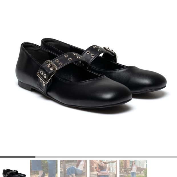 포른른 Eyelet Strap Maryjane 슈즈 240