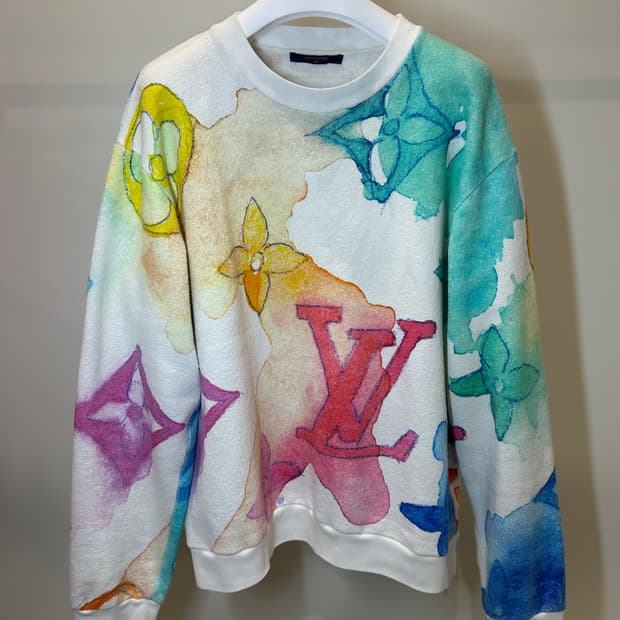 [정품/중고] 루이비통 워터컬러 모노그램 니트 맨투맨