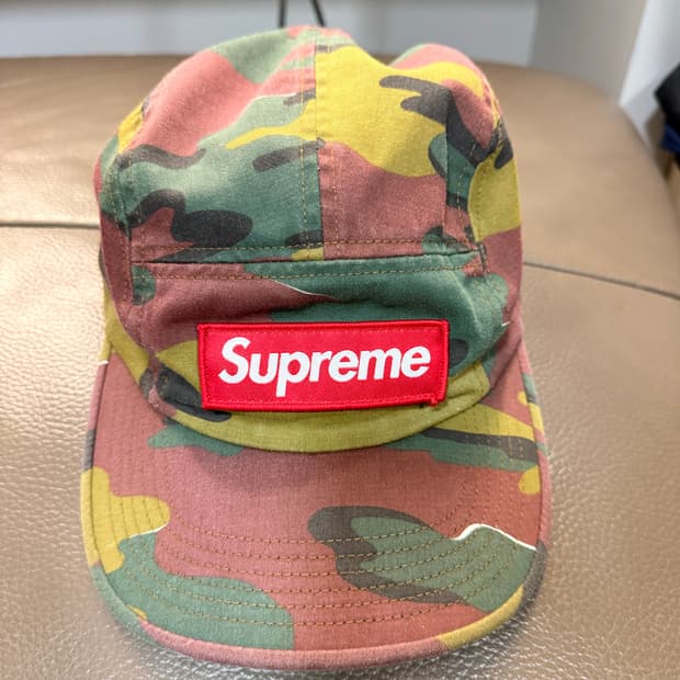 슈프림 카모캠프캡