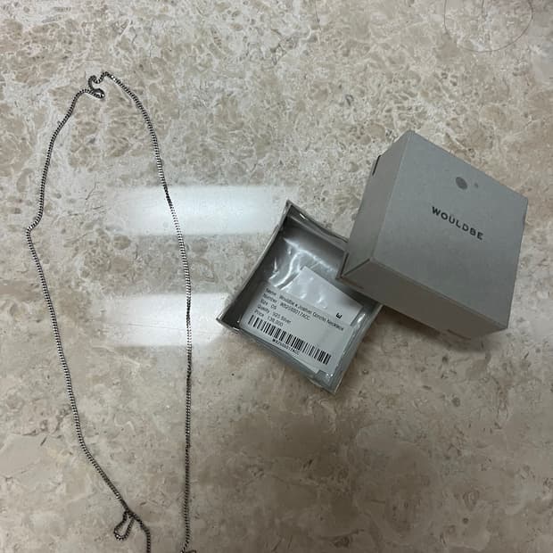 우드비X조실버 콘초 목걸이 실버
