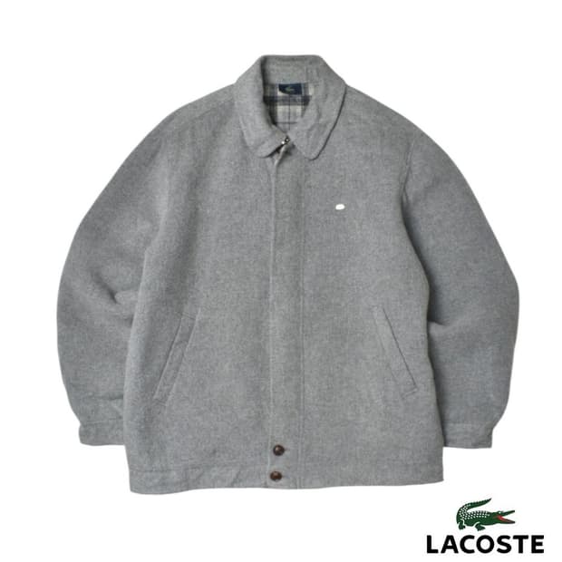 90S 라코스테 울 캐시미어 블루종 자켓 105 N1153