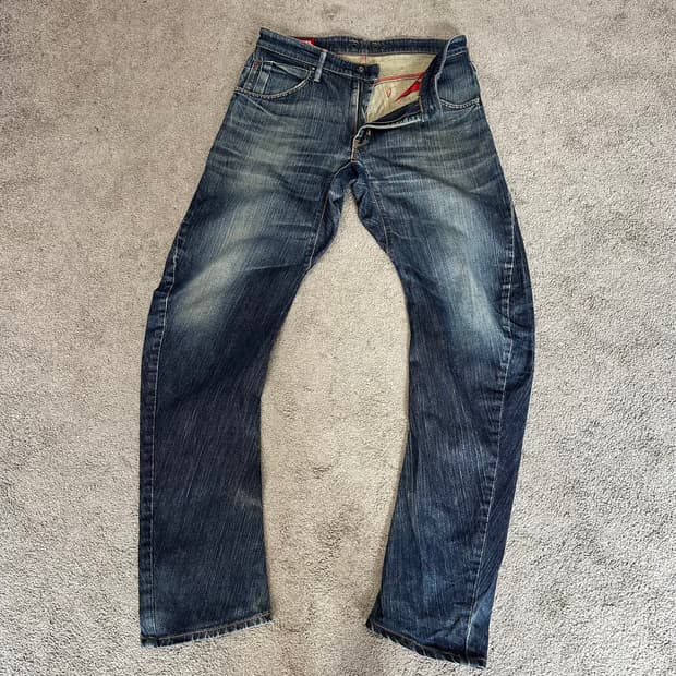 에드윈 블루트립 이펑션 데님 팬츠(32)